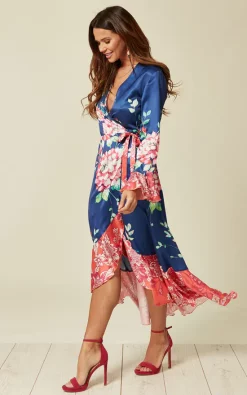 Liquorish Wrap Front Midi Tea Dress In Floral Print -UK Skirt Sales 2023 2019 02 11 Jen Naomi Liquorish4061