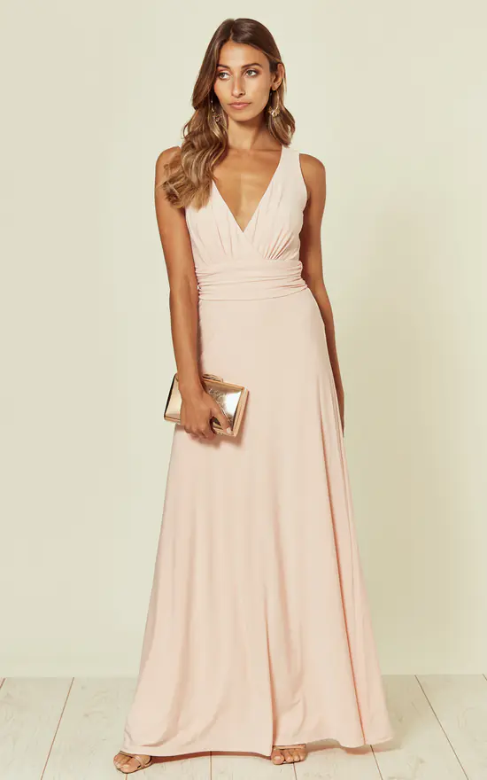 Lana Whipped Peach Maxi Bridesmaid Dress 3 Lana Whipped Peach Maxi Bridesmaid Dress