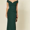 Bardot Pleated Occasion Maxi Dress In Emerald Green -UK Skirt Sales 2023 2019 09 04 Susie Amy Goddiva101368