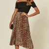 AX Paris 2 In 1 Bardot Pleated Dress In Black/Animal Print -UK Skirt Sales 2023 2019 09 21 Susie Dom AXparis80918