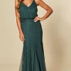 Keeva Maxi Bridesmaids Wedding Dress (Dark Green) -UK Skirt Sales 2023 2020 02 05 Jack Naomi LaceAndBeads336284