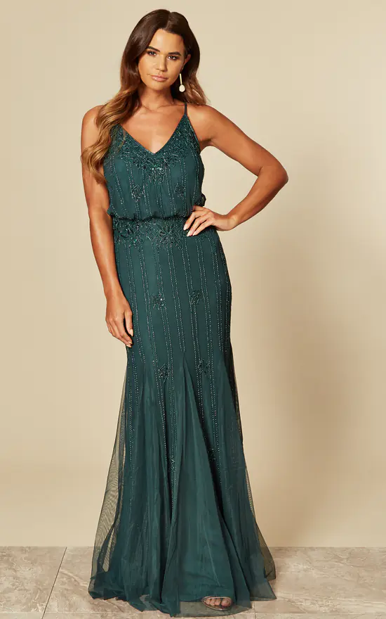 Keeva Maxi Bridesmaids Wedding Dress (Dark Green) 3 Keeva Maxi Bridesmaids Wedding Dress (Dark Green)