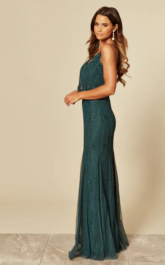 Keeva Maxi Bridesmaids Wedding Dress (Dark Green) 5 Keeva Maxi Bridesmaids Wedding Dress (Dark Green) - Image 3