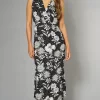 Midi Dress In Black Floral & Spot Print -UK Skirt Sales 2023 2020 02 28 Jen megan mela 1901