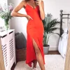 Bardot Deanna Strappy Midi Dress In Red 2 Bardot Deanna Strappy Midi Dress In Red -UK Skirt Sales 2023 2020 07 16 Megan Cara Bardot53