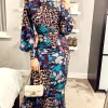 Multi Print Long Chiffon High Neck Tea Dress -UK Skirt Sales 2023 2021 01 15 Megan Sasha Angeleye38