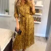 Mustard Tiger Printed Long Shirt Dress With Lined Body -UK Skirt Sales 2023 2021 03 01 sasha lovesunshine 01 03 2021 00 21 46 1