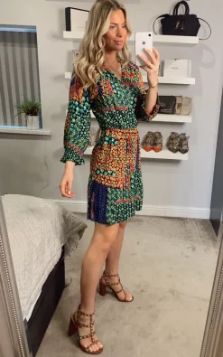 Joe Browns Patchwork Print Mix Smock Dress -UK Skirt Sales 2023 2021 03 03 Megan Sasha JoeBrowns134