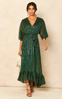 Sequin Plunge Maxi Dress In Forest Green 8 Sequin Plunge Maxi Dress In Forest Green -UK Skirt Sales 2023 2021 11 01 Jen Shree Bella Blue20352