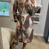 Multicoloured And Colour Block Leopard Print Long Sleeve Midi Wrap Dress -UK Skirt Sales 2023 2021 11 16 Sasha Danna8