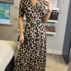 Jolie Moi Long Animal Print Jersey Maxi Dress, Leopard Multi -UK Skirt Sales 2023 2021 11 29 Sasha JolieMoi59