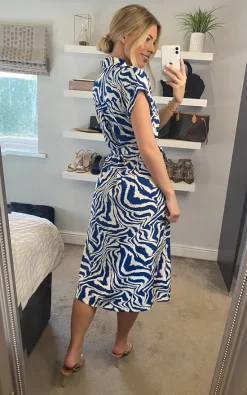 Yumi Zebra Print Shirt Dress In Blue 9 Yumi Zebra Print Shirt Dress In Blue -UK Skirt Sales 2023 2022 02 04 Sasha Yumi23