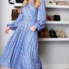 Jolie Moi Libby Long Sleeve Midi Dress, Blue Floral 2 Jolie Moi Libby Long Sleeve Midi Dress, Blue Floral -UK Skirt Sales 2023 2022 02 10 Sasha JolieMoi70