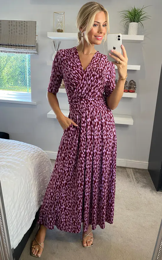 Molly Jersey Maxi Dress In Abstract Multi 4 Molly Jersey Maxi Dress In Abstract Multi - Image 2