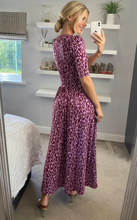 Molly Jersey Maxi Dress In Abstract Multi 6 Molly Jersey Maxi Dress In Abstract Multi - Image 4