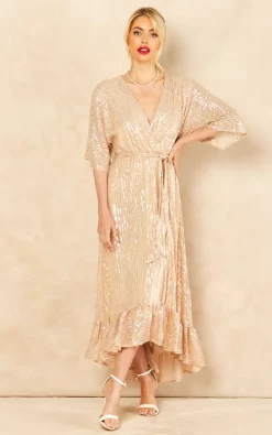 Sequin Plunge Maxi Dress In Gold 8 Sequin Plunge Maxi Dress In Gold -UK Skirt Sales 2023 2022 05 31 Jen Amy Bella Blue41297