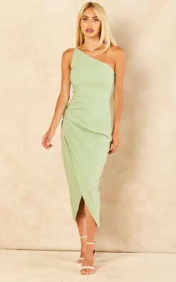 Sage One Shoulder Wrap Bodycon -UK Skirt Sales 2023 2022 07 12 Jen Amy TrueViolet53717