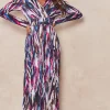 Long Sleeve Midi Dress In Multicolour Print 2 Long Sleeve Midi Dress In Multicolour Print -UK Skirt Sales 2023 2022 09 13 Tom Shree Jenerique11319