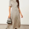 Cowl Neck Midi Dress With Angel Sleeve -UK Skirt Sales 2023 2022 09 27 Jen Shree BlueVanilla2428