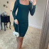 Apricot Green Mesh Bodycon Dress -UK Skirt Sales 2023 2022 11 07 Sasha Apricot21