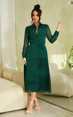 Long Sleeve Shirt Dress In Khaki -UK Skirt Sales 2023 2023 01 20 CLOUD9 Tom Mollie Bella Blue32883