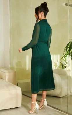 Long Sleeve Shirt Dress In Khaki -UK Skirt Sales 2023 2023 01 20 CLOUD9 Tom Mollie Bella Blue32889