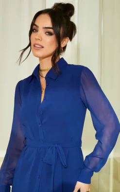 Long Sleeve Shirt Dress In Royal Blue 8 Long Sleeve Shirt Dress In Royal Blue -UK Skirt Sales 2023 2023 01 20 CLOUD9 Tom Mollie Bella Blue32951