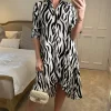 Apricot Cream Zebra Oversized Shirt Dress -UK Skirt Sales 2023 2023 02 01 Sasha Apricot62