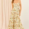 Bardot Midi Corset Dress In Yellow Floral Print 1 Bardot Midi Corset Dress In Yellow Floral Print -UK Skirt Sales 2023 2023 02 10 Jen Freya Bardot39711