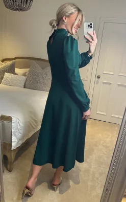 Green Long Sleeve Turtle Neck Midi Dress -UK Skirt Sales 2023 2023 02 14 Sasha Signage39