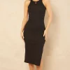 Pieces Tank Top Midi Dress In Black -UK Skirt Sales 2023 2023 02 24 Jen Mollie Vila47808