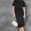 Short Sleeve Oversized Midi T Shirt Dress In Black 1 Short Sleeve Oversized Midi T Shirt Dress In Black -UK Skirt Sales 2023 2023 03 15 Tom Mollie VM 1