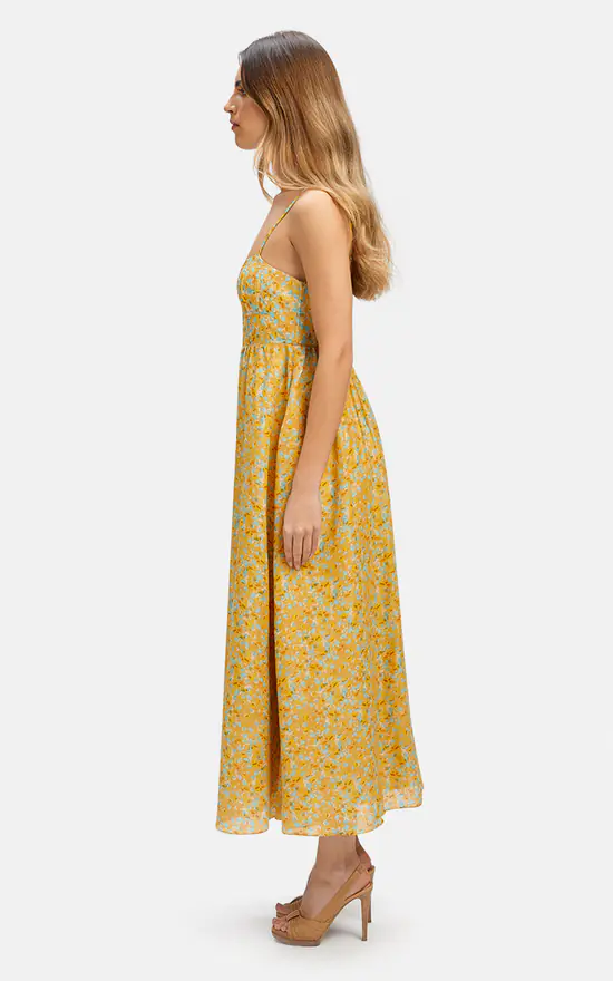 Bardot Midi Cami Dress In Animal Abstract Print 5 Bardot Midi Cami Dress In Animal Abstract Print - Image 3