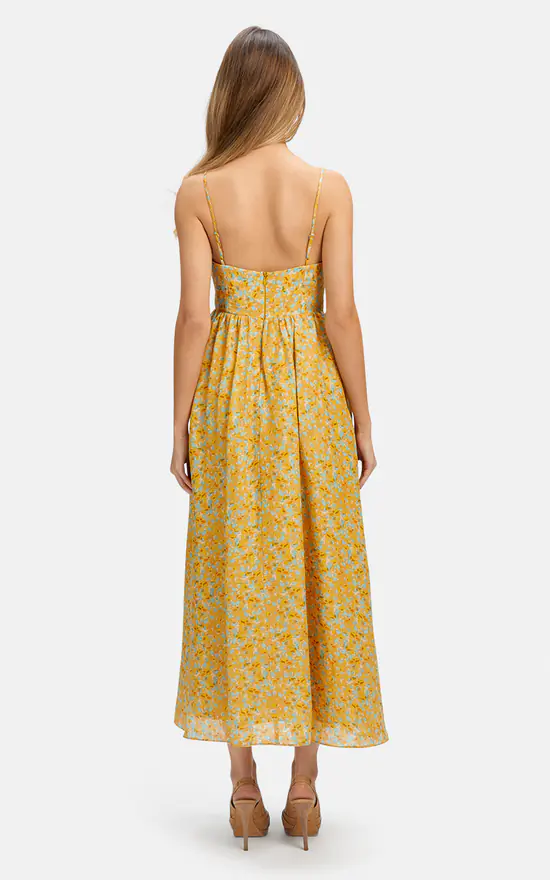 Bardot Midi Cami Dress In Animal Abstract Print 6 Bardot Midi Cami Dress In Animal Abstract Print - Image 4