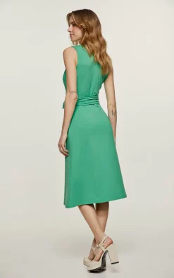 Green Jersey Empire Line Dress -UK Skirt Sales 2023 C161 200 17 2