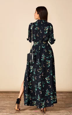 Dove Dress In Midnight Paradise -UK Skirt Sales 2023 DL NOV 9th AW 2017 1742