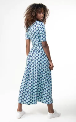 Jolie Moi Coleen Printed Jersey Maxi Dress, Green Geo -UK Skirt Sales 2023 FD621133 Green Geo 4