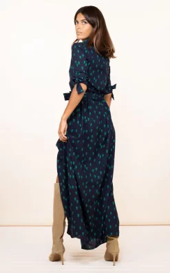 Dove Dress In Navy Cactus -UK Skirt Sales 2023 FINAL 34 DL SQ 02 09 2020 5176