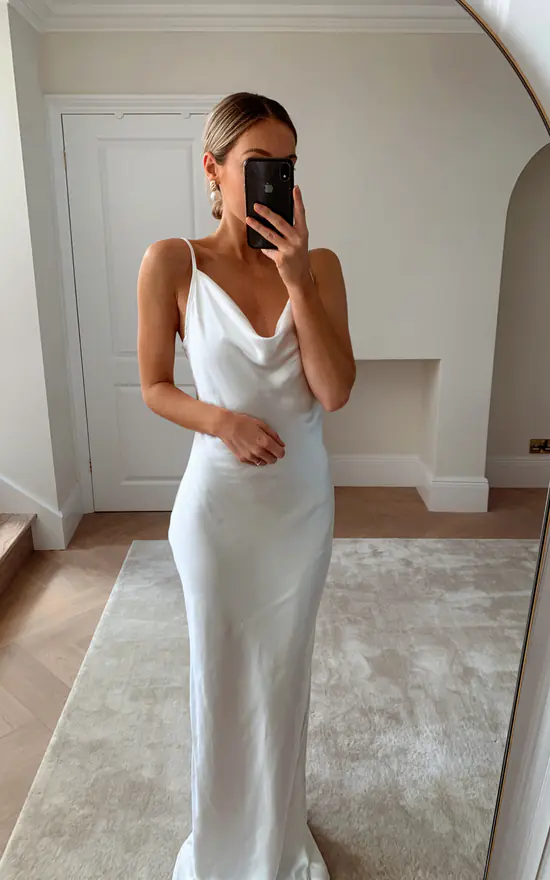 Bridesmaids Keisha Maxi Dress Matte Ivory 4 Bridesmaids Keisha Maxi Dress Matte Ivory - Image 2