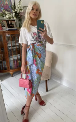Tropical Leopard Midi Wrap Skirt In Multicolour -UK Skirt Sales 2023 IMG 9746 2