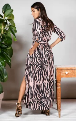 Dove Dress In Blush Zebra -UK Skirt Sales 2023 JeremyRice DL Final JAG 4823