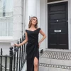Sistaglam Octy Black Off The Shoulder Maxi Dress -UK Skirt Sales 2023 OCTY PETITE 1