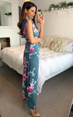 Charcoal Grey Peacock Floral Summer Maxi Dress -UK Skirt Sales 2023 Photo 30 06 2021 RubyRocks10 35 21 1