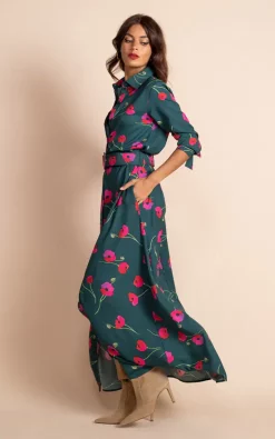 Dove Dress In Poppies On Dark Green 9 Dove Dress In Poppies On Dark Green -UK Skirt Sales 2023 SARAH DoveDressinPoppiesonDarkGreen