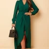 Alexia Emerald Twist Detail Maxi Dress