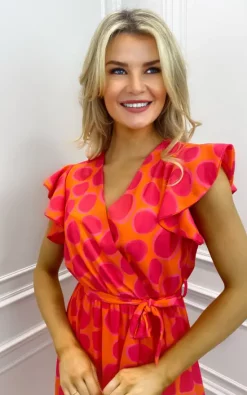 Boho Venezia Midi Dress Orange/Pink Bubble -UK Skirt Sales 2023 WhatsApp Image 2022 07 20 at 11.40.41 AM 1