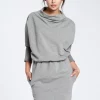 Grey Dress With A Knee Length Pencil Skirt -UK Skirt Sales 2023 b032 grey 1