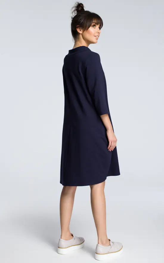 Navy Blue Oversized Dress 4 Navy Blue Oversized Dress - Image 2