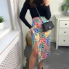 Multicolored Block Leopard Midi Wrap Skirt -UK Skirt Sales 2023 d.anna naomi 17.02.2261