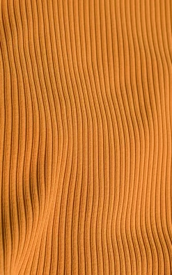 Fitted Turtleneck Knitted Dress In Yellow -UK Skirt Sales 2023 m542 darkyellow 3